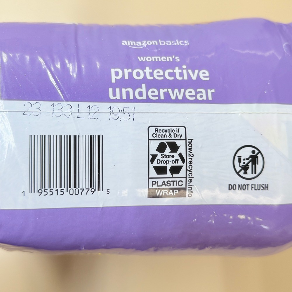 Amazon Basics Womens Protective Underwear Medium 20 Count Maximum Absorbency - Picture 4 of 4